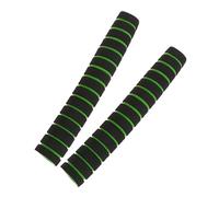 Qianly 2Pcs Foam Tubing Grip, Foam Handle Cover, Replacement Sponge Foam Handle Handlebar Grip, Pull up Grip for Weight Lifting, Gym, Green
