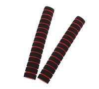 Qianly 2Pcs Foam Tubing Grip, Red Sponge Handlebar Grip for Bicycle, Gym & Home Fitness