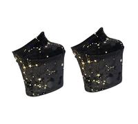 Qianly 2X Pole Dance Shoe Protectors Grip Sleeves Clothing Accessories Covers, Black XL