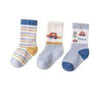 Qianly 3 Pairs Socks Kids Socks Non Slip Thick Cute Footwear Keep Warm Floor Socks for Toddlers Bedroom Home Living Room, Car
