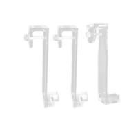 Qianly 3 Pieces Fish Tank Mounts Aquarium Accessories with Brackets Transparent Table Mount Negative Printing Technology Maintenance-Friendly for Desktop Hom, 3 Brackets