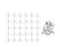 Qianly 30 Pieces of Turtle-Shaped Keychains with Clasp and Greeting Cards, Gift Idea for Gratitude, Mixed