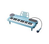 Qianly 37-Key Keyboard Piano with Voice Pickup, Nile Blue, 37-Key Multifunctional Electronic Piano