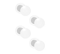 Qianly 4 Pair Race Number Holders, Bib Clips for Track and Field Events, White