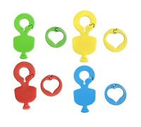 Qianly 4-Piece Easy-to-Use Manual Random Colors Keychain Small Multifunctional Home Beverage Bottle Cap Opener