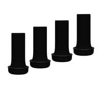 Qianly 4X Chair Leg Covers Knitted Wear Resistant Elastic Fit Premium for Bar Stool Move Easily Table Leg Socks to Protect Floors, Black