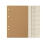 Qianly 80 Sheets Binder Refill Paper Refillable Notebook Filler Sheets Smooth Writing Experience Lined Filler Paper for Journalers, Students, A5, 4-in-1