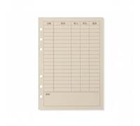 Qianly 80 Sheets Binder Refill Paper Refillable Notebook Filler Sheets Smooth Writing Experience Lined Filler Paper for Journalers, Students, A5, Finance