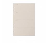 Qianly 80 Sheets Binder Refill Paper Refillable Notebook Filler Sheets Smooth Writing Experience Lined Filler Paper for Journalers, Students, A5, Weekly Plan