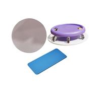 Qianly Abdominal Disc Wheel Roller Abdominal Muscle Wheel Plate Belly Train Exercise Sliders for Fitness Equipment Men Women, Purple