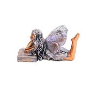 Qianly Angel Figure, Creative Decoration, Table Ornament for The Home, Prone Reading Angel