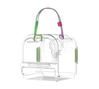 Qianly Animal Carrier for Small Pets, Travel Case for Hamster And Ferret, green