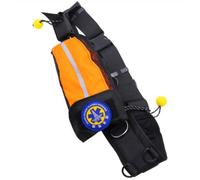 Qianly Assistance Waist Bag Reflective Water Incident Assistance Throw Bag Instant Release Line for Lifeguards, Orange, 20m
