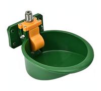 Qianly Automatic Pig Water Bowl Thickened Material Sheep Drinking Bowl Rust-Resistant Valve Livestock Touch Waterer for Pigs, Goats, Barn, Pen