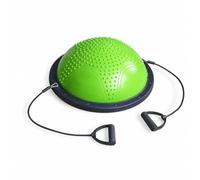 Qianly Balance with Resistance Bands Heavy-Duty Half Portable Half Exercise Ball for Body Alignment Discipline Practice, Green, Green, 59.8cm