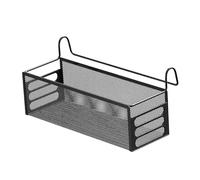 Qianly Bedside Hanging Storage Basket, Metal Mesh Bed Shelf Hanging Organizer Rack, Bedside Shelf Cabinet Door for Home,Office,Dorm Bunk Bed, L