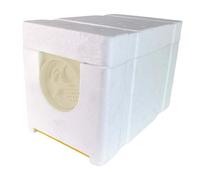 Qianly Bee Breeding Box, Mating, Beehive, Queen Rearing, Insulating Foam PP with Removable Frame for Breeding Operations, Beekeeping Case S, White