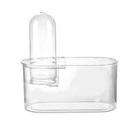 Qianly Betta Fish Tank Turtle Tank with Lid Transparent Tank Small Desktop Aquarium Habitat for Home Bedroom Table Decor, Oval short