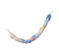 Qianly Bird Rope Perch Sugar Glider Climbing Rope, Bird Perches Stand, Parrots Climbing Standing Toy, for Budgies, Blue White
