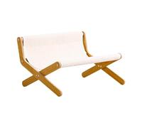 Qianly Cat Lounge Chair, Cat Hammock Bed, Floor Standing Furniture Resting Pet Cot Cats Raised Bed for Dogs Small Animal, Synthetic Fiber