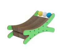 Qianly Cat Scratcher Bed Cardboard Scratching Pad Scratch Lounger Scratching Nest for Playing Sleeping, Green