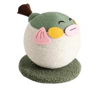 Qianly Cat Scratching Ball Grind Claw Funny Exercise Scratch Resistant Pet Supplies Training Kitten Indoor Cute Pet Scratcher, Green