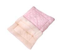 Qianly Cat Sleeping Bag Cat Bed Cave Self Warm Snooze Pet Sack Comfortable Pet Pad Cat Bed Mat for Pomeranian Chihuahua Puppy Dog, s pink