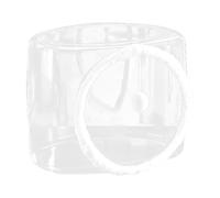 Qianly Cats Space Clear Capsule Cute Pet Bed Cat Furniture Cozy Transparent Cat House Plush Cat Play Ball for Kitty Kitten Cats, Square plush door