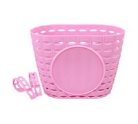 Qianly Children's Basket: A Practical Accessory And Lightweight Front Basket for The Handlebars for Storing Toys. Made of Sturdy PP for Children&, Pink