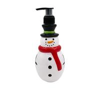 Qianly Christmas Soap Dispenser/lotion Container 350 Ml, Versatile, Easily Refillable, Shampoo Dispenser, Christmas Decoration for The Bathroom, snowman