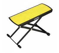 Qianly Classical Guitar Footrest Foldable Folding Foot Rest Portable Guitar Foot Stool for Guitarists, Artists, Practice Sittings, Production, Yellow Black