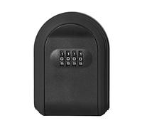 Qianly Combination Box, Wall-Mounted Key Storage, Digital Lock, Weatherproof Housing for Homeowners, Real Estate Agents, Etc, Black