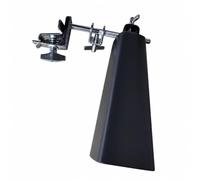 Qianly Cowbell with Mounting Clamp Mountable Metal Cowbell Easy Installation Instrument for Young Artists, Interactive Performances