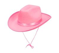 Qianly Cowboy Hat, Casual, for Travel, Theme Parties, Festivals, Pink