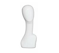 Qianly Display Mannequin Head Hat Stand Form Glasses Holder With Smooth Contours Design Stable Support For Accessories Suitable for store counters display boutiques craft markets, White