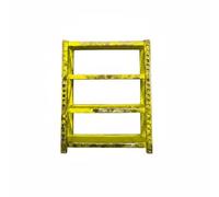 Qianly Display Shelf Miniature Garage Rack Model Storage Stand Diorama Prop Resin Frame With Neat Open Design suitable for 1/64 Garage Displays Collector Scenes Photo, Yellow