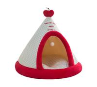 Qianly Dog Cat Bed Pet Tent Snooze Inner Cushion Kennel Indoor Cat House Pet Nest for Chihuahua Puppy Poodle Cats Pomeranian, S
