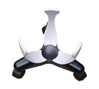 Qianly Dribbling Sliding Clamp Ball Handling Equipment Professional Training Tool Mobility Agility Coordination PP Construction Suitable for Gym Outdoor Bask, White