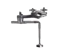 Qianly Drum Clamp with Horizontal Arm Compact Drum Hardware Clamp Bracket Chrome Percussion Mounting Bracket for Percussionists, Rehearsal Rooms