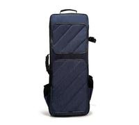 Qianly Electric Carrying Bag Shielded Bag with Shoulder Strap Wear Resistant for Artists, Mocha Blue, Long, Single Partition