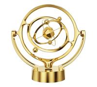 Qianly Electronic Motion Swing Balance Balls Science Kit Portable Decorative Kinetic Art for Office Home Decor, gold