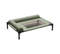 Qianly Elevated Pet Bed Dog Cat Bed with Pillow Raised Dog Cot for Cats Kitten Small Pets, Large