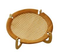 Qianly Elevated Pet Lounger Bed Breathable Elevated Pet Bed Easy Assembly Round Cat Cooling Lounger for Small Dogs