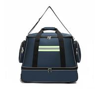 Qianly Emergency Response Case Rolling Trolley Equipment Bag Organizer Suitcase with Structured Layout and Build for Swift Response Suitable for Firefighting, Array, Dark Blue