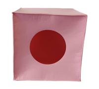 Qianly Felt Cat House Felt Cave Cube Bed Sleeping Foldable Cat Cave for Indoor Cats, Cat Sofa Bed Self Warming Cat Hideaway Cat House Cat Kennel for Cats Dog Pomeranian Kitten Puppy, Pink