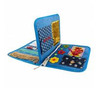 Qianly Fidget Book for Elderly with Touch-Based Activities Soft Touch-Based Activity Book Travel-Friendly for Older Adults, Memory Support Periods