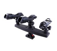 Qianly Fishing Rod Holder Rod Stand Pole Rack Reel Slot Support Adjustable 360 Degree Lock Base Nylon Carbon Build suitable for pier shore lake docks river banks