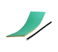 Qianly Floating Float Mat 150cm X 55cm X 2.2cm, Unsinkable, Ideal for Summer Water Sports at The Beach, Green Orange