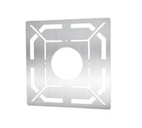 Qianly Floor Drain Ruler Architectural Scale Ruler Accurate Tiles Cutting Stainless Steel, Large Opening Hole