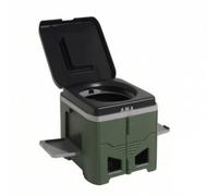 Qianly Foldable Portable Toilet Space-efficient-Saving Size, Portable Folding Toilet, Stable, for Outdoor Activities, Green